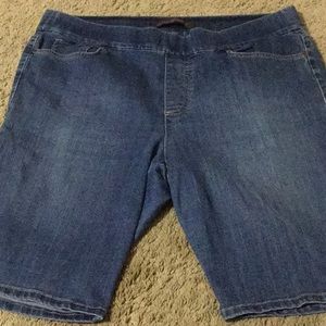 Denim bermuda shorts